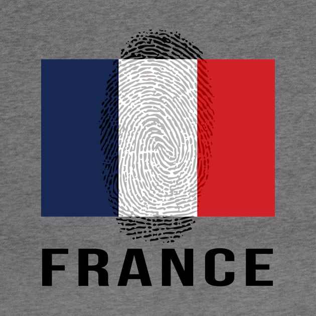 France Flag DNA by Rocky Ro Designs